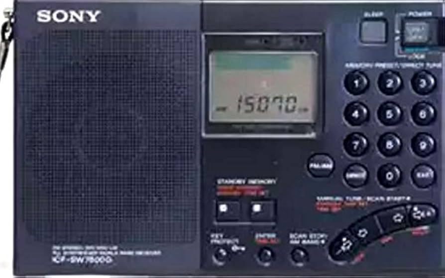 SONY ソニー　高感度　ポータブル短波ラジオ　ICF-SW7600G✨希少品✨ 中古】sony 超高感度ポータブル短波ラジオ ICF-SW7600G